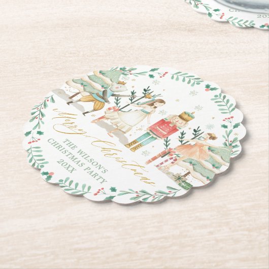 Chic The Nutcracker Ballet Frohe Weihnachts-Party Untersetzer (angewinkelt)