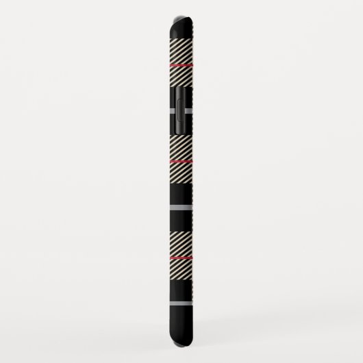 Chic-Thompson-Kameltartan-kariertes Monogramm Case-Mate iPhone Hülle (Hinten/Rechts)