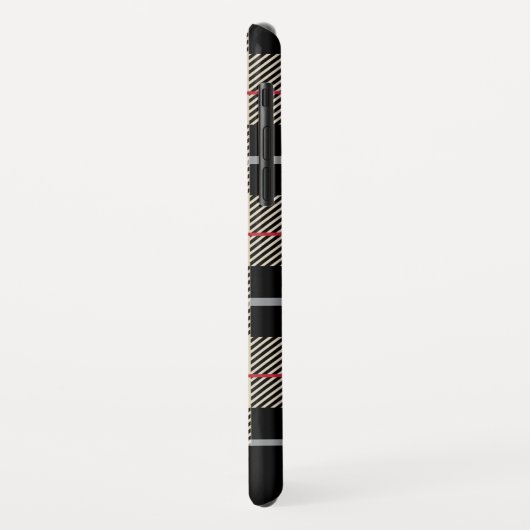 Chic-Thompson-Kameltartan-kariertes Monogramm Case-Mate iPhone Hülle (Hinten/Links)