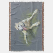 CHIC THROW_ " adoptieren ein Windhund" Decke (Vorderseite Vertikal)