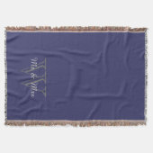 CHIC THROW_"Mr & Mrs." ÜBER MONOGRAM Decke (Vorderseite)