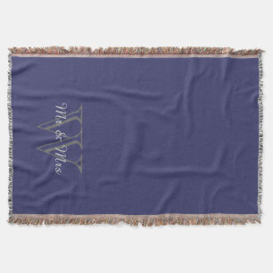 CHIC THROW_"Mr & Mrs." ÜBER MONOGRAM Decke