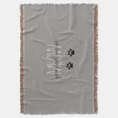 CHIC THROW_ " SIE HATTEN MICH AM MEOW " DECKE (Vorderseite Vertikal)