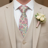 Chic Tie With Artistic Cherry Blossom Floral Art Krawatte