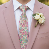 Chic Tie With Artistic Cherry Blossom Floral Art Krawatte