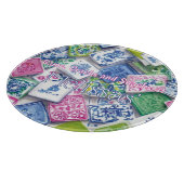 Chic Tiles Bams Cracks Snacks Benutzerdefiniertes Schneidebrett (Ecke)