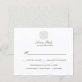 Chic Tiles elegante Menüoption WEDDING REPLY (Vorne/Hinten)