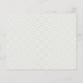 Chic Tiles elegante Menüoption WEDDING REPLY (Rückseite)
