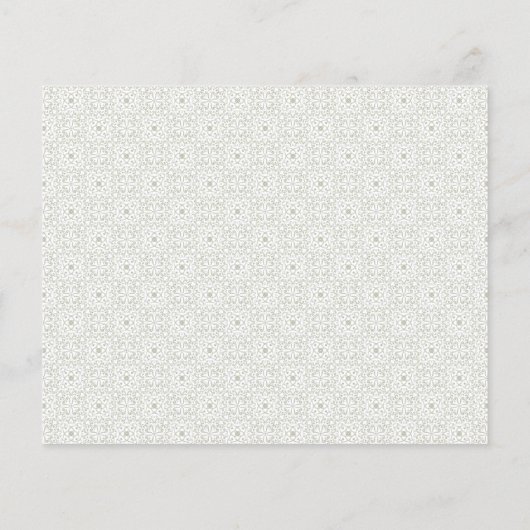 Chic Tiles elegante Menüoption WEDDING REPLY (Rückseite)
