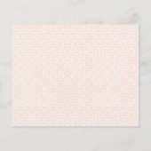 Chic Tiles elegante PINK WEDDING REPLY Menüoption (Rückseite)