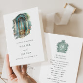Chic Timeless Green, Blue, Aquamarine Hochzeitspro