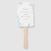 Chic, Timeline und Willkommensfarbe Blau grün Fächer (Rückseite)