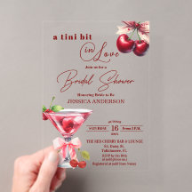 Chic Tini Bit in Love Cherry Martini Brautparty