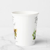 Chic Toast zu uns Wasserfarbe Thema Pappbecher (Rechts)