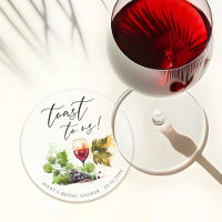 Chic Toast zu uns Wasserfarbe Thema