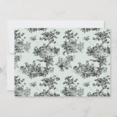 CHIC TOILE Kinderdusche Einladung - Blau (Rückseite)