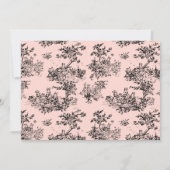 CHIC TOILE Kinderdusche Einladung - Rosa (Rückseite)