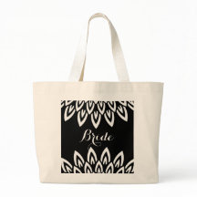 CHIC TOTE_MODERN "Braut" WEISSES BLUMEN AUF