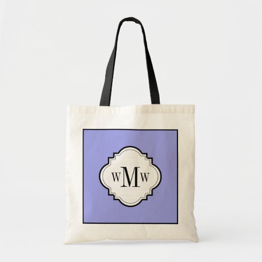 CHIC TOTE_PERIWINKLE/WHITE/BLACK TRAGETASCHE (Vorne)