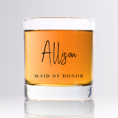 Chic Trauzeugin Bridal Wedding Whiskyglas
