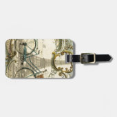 Chic Traveller Vintage Fahrräder paris eifftower Gepäckanhänger (Vorderseite horizontal)