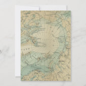 Chic Travelling Miss an Mrs Blue Gold Brautparty Einladung (Rückseite)