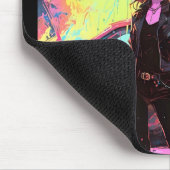 Chic trendy Abstrakt Anime Female Race Driver Mousepad (Ecke)