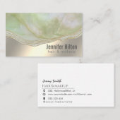 Chic trendy agode geode berufliche Goldfolie Visitenkarte (Vorne/Hinten)