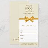 Chic Trendy Business Personalized Gift Certificate (Vorne/Hinten)