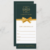 Chic Trendy Business Personalized Gift Certificate (Vorne/Hinten)