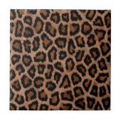Chic Trendy Leopard Pattern Fliese (Vorderseite)