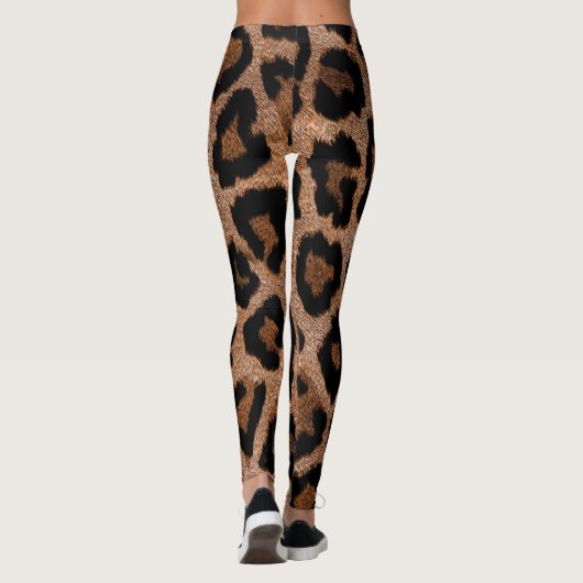 Chic Trendy Leopard Pattern Leggings (Rückseite)