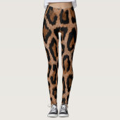 Chic Trendy Leopard Pattern Leggings (Vorderseite)