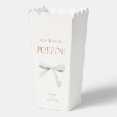 Chic Trendy Ribbon Couple Monogram Geschenkschachtel (Vorderseite)