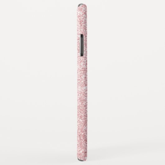 Chic & Trendy Rose Gold Glitzer Glitzern Monogram Case-Mate iPhone Hülle (Hinten/Rechts)