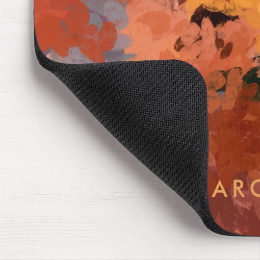Chic Trendy Terracotta Rust Orange Brown Mousepad (Ecke)