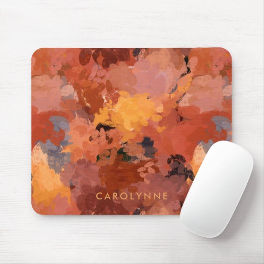 Chic Trendy Terracotta Rust Orange Brown Mousepad (Mit Mouse)