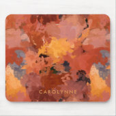 Chic Trendy Terracotta Rust Orange Brown Mousepad (Vorne)