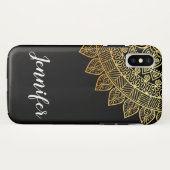 Chic Tribal Pattern schwarz Case-Mate iPhone Hülle (Rückseite (Horizontal))
