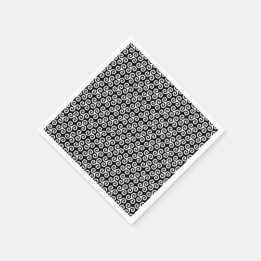 Chic Triple Spiral Celtic triskele Symbol Muster Serviette (Ecke)