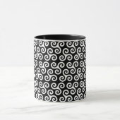 Chic Triple Spiral Celtic triskele Symbol Muster Tasse (Zentrum)