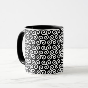 Chic Triple Spiral Celtic triskele Symbol Muster Tasse