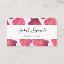 Chic Tropical Blätter in rosa Muster