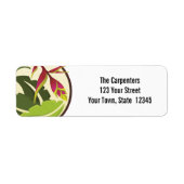 Chic Tropical Blume Floral Labels (Vorne)