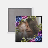 Chic Tropical Boho Floral Mutter's Day Geschenk Ma Magnet (Vorderseite/Rückseite)