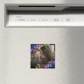 Chic Tropical Boho Floral Mutter's Day Geschenk Ma Magnet (In Situ (Geschirrspüler))
