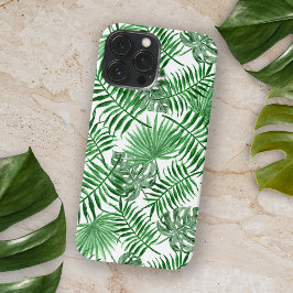 Chic Tropical Green Palm Tree Blätter Summer Art Case-Mate iPhone Hülle