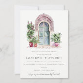 Chic Tropical marokkanischen Türpfosten Dusche Einladung (Vorderseite)