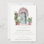 Chic Tropical marokkanisches Brautparty Einladung (Vorderseite)