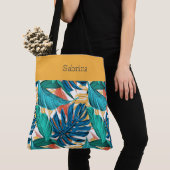 Chic Tropical Mit Monogramm Tote Bag Tasche (Von Nahem)